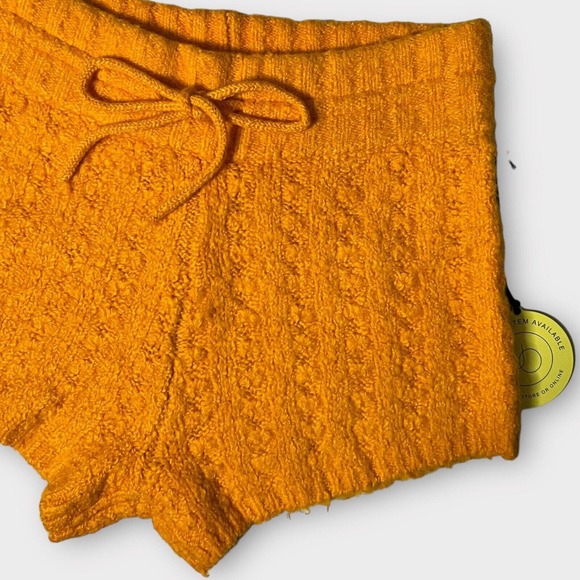 Urban Outfitters Out From Under Adeline Orange Knitted Sweater Shorts Size L - Picture 8 of 8
